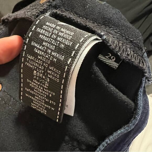 7 for all Mankind 7FAM b(air) the skinny dark blue maternity jeans 29 - Picture 7 of 9